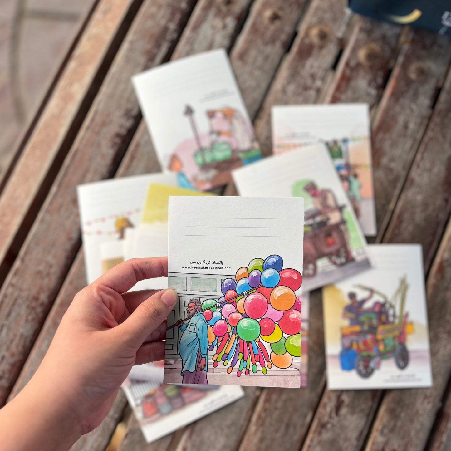 Street Vendors Mini Postcard Set