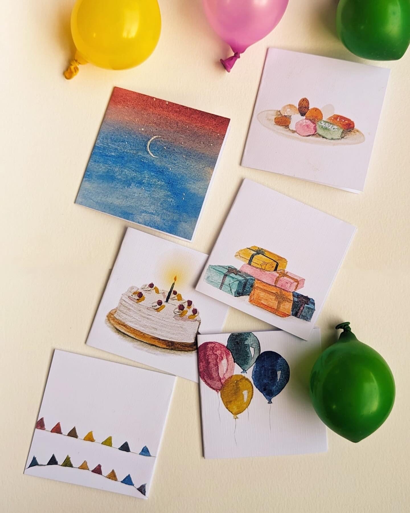 Set of 6 Gift Cards