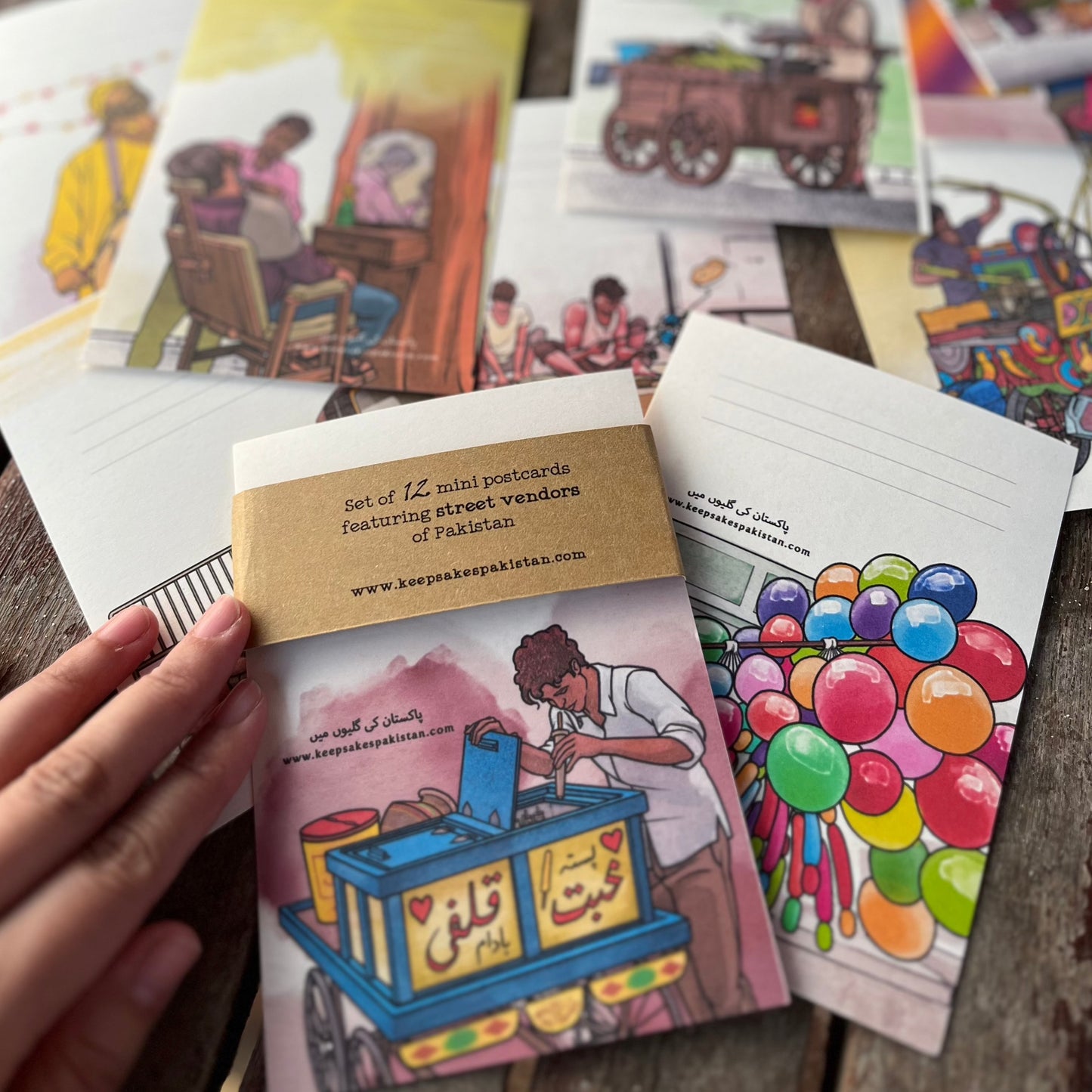 Street Vendors Mini Postcard Set