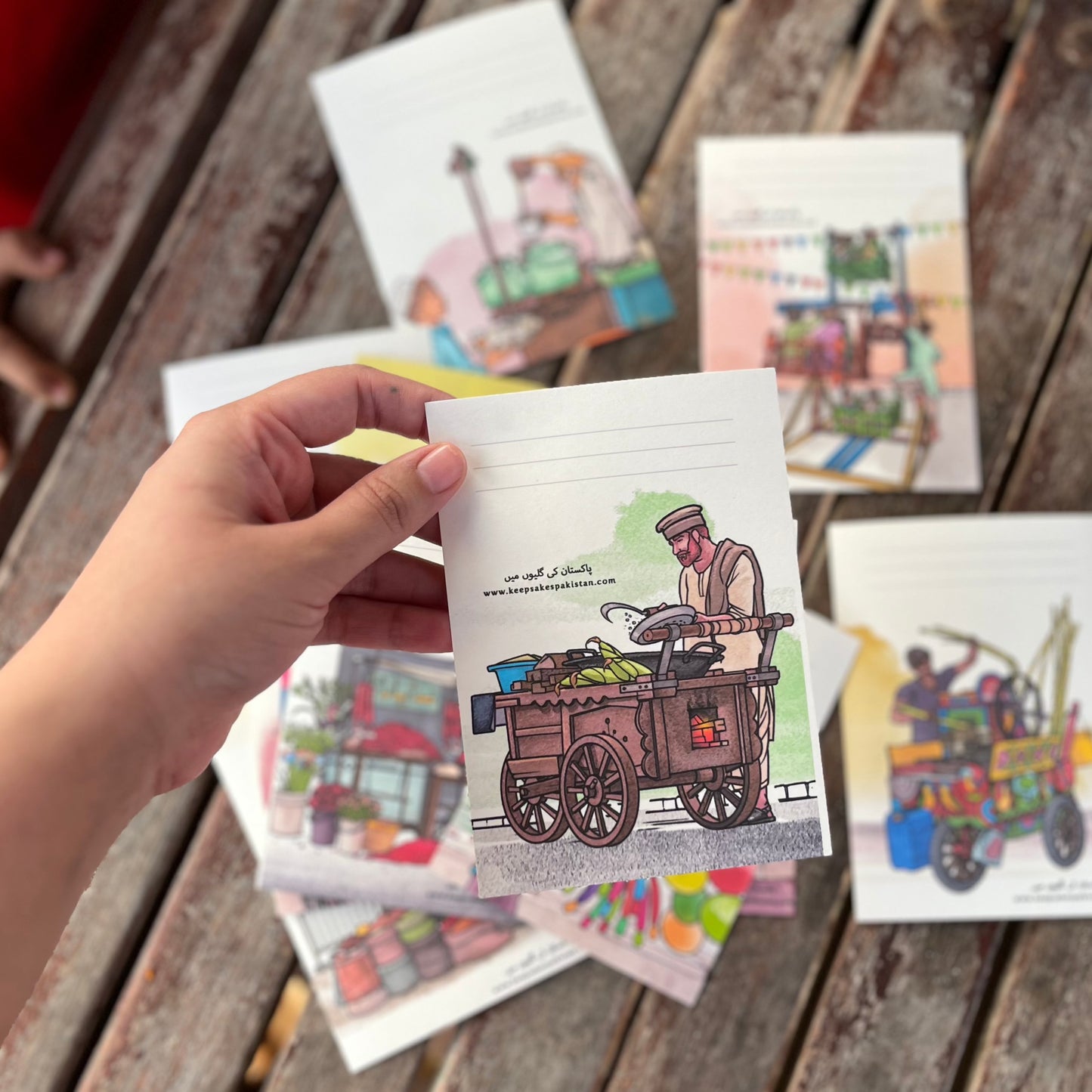 Street Vendors Mini Postcard Set