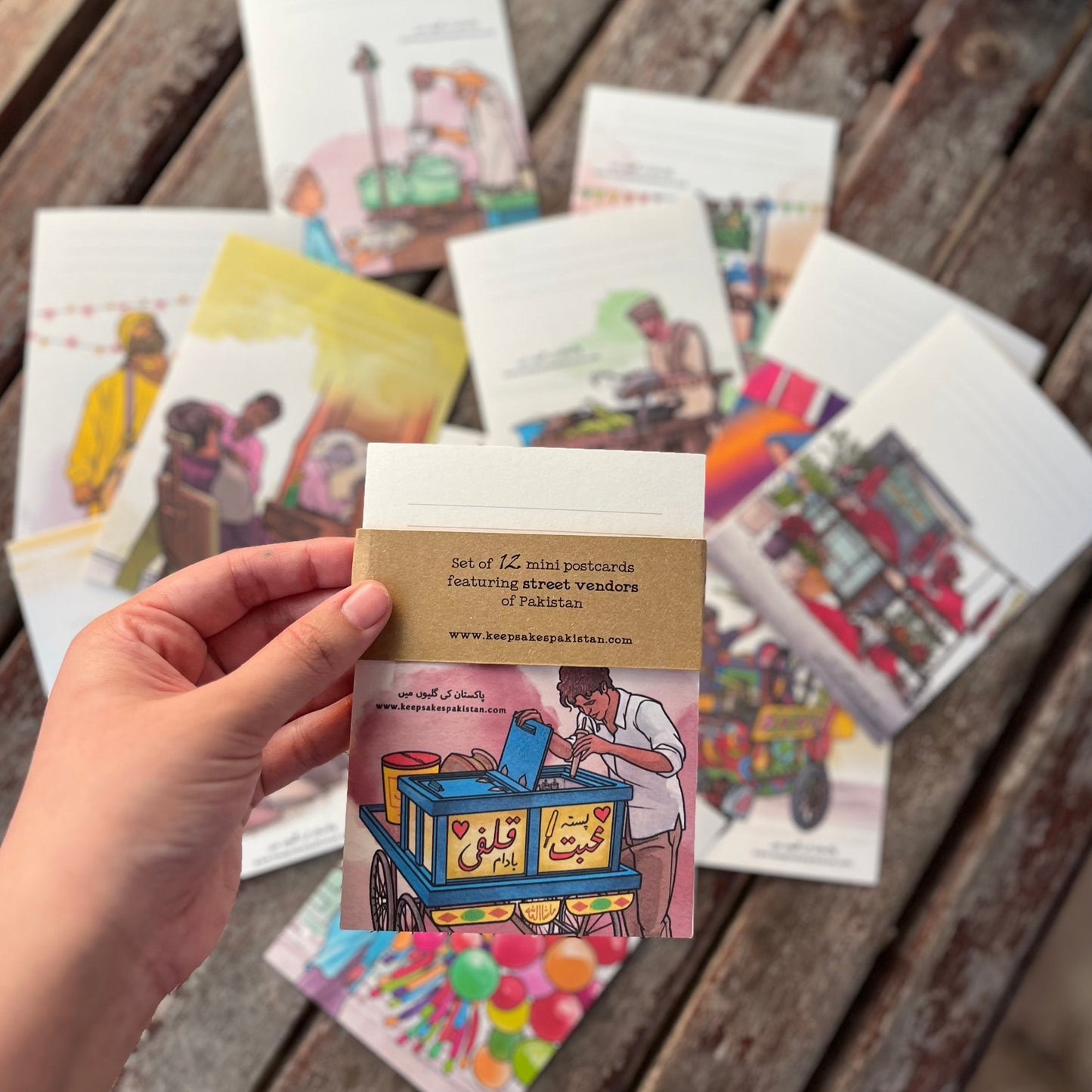 Street Vendors Mini Postcard Set