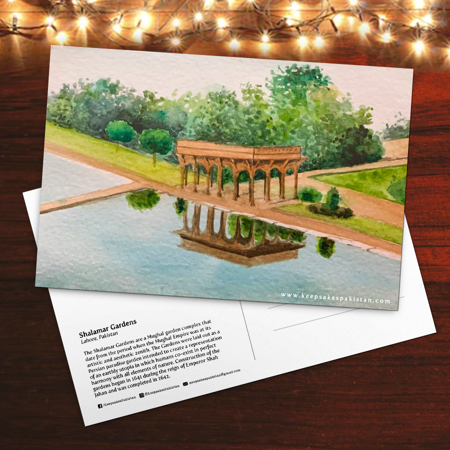 Shalamar Gardens Postcard