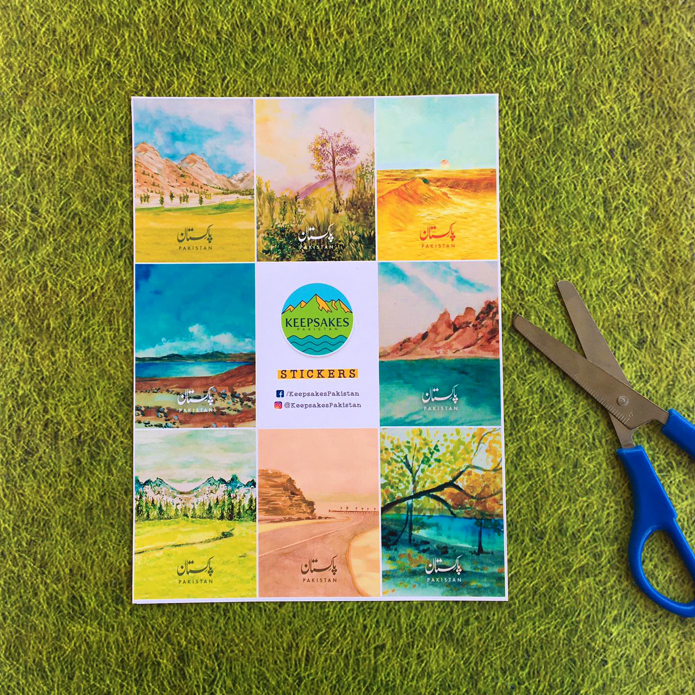 Landscapes Sticker Sheet
