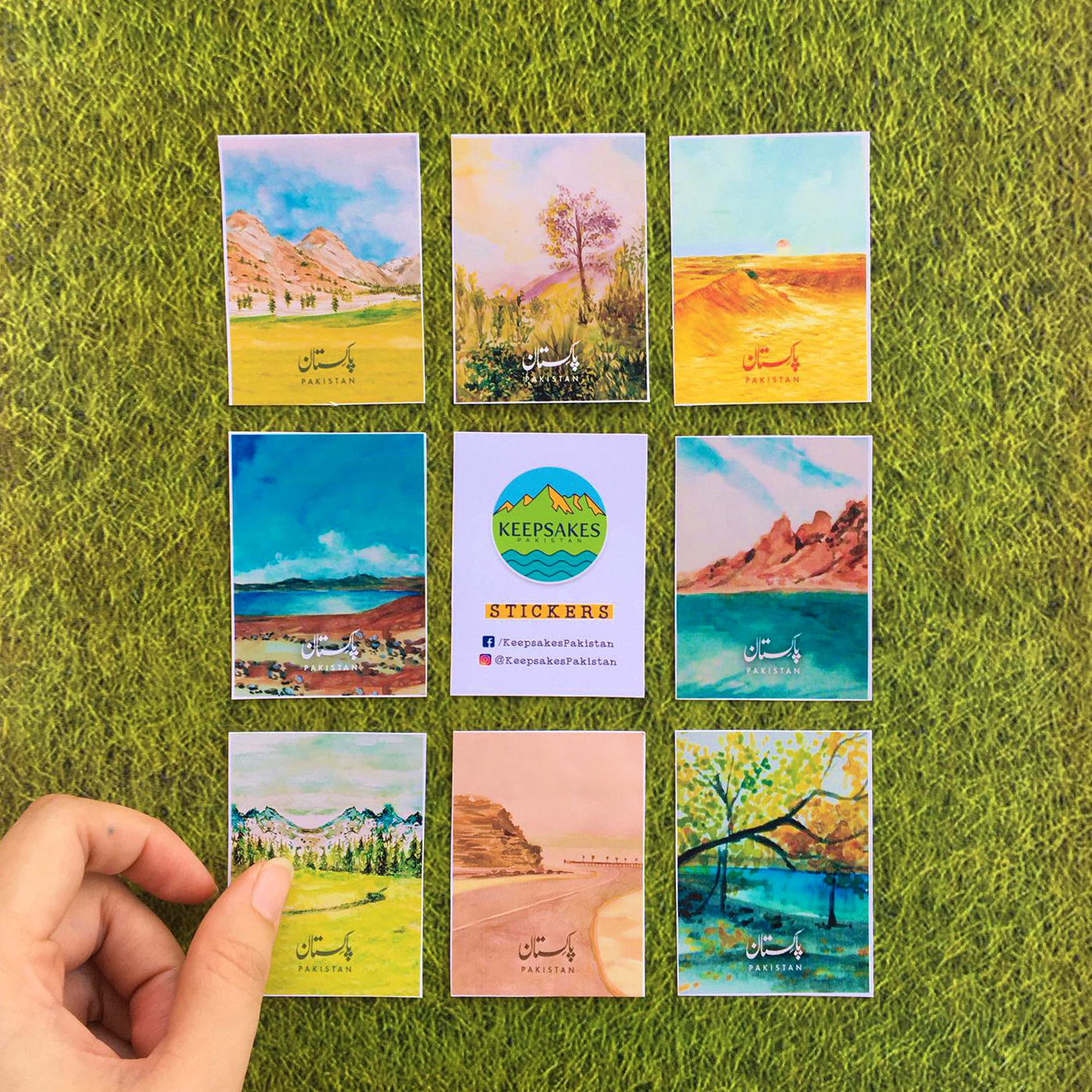 Landscapes Sticker Sheet