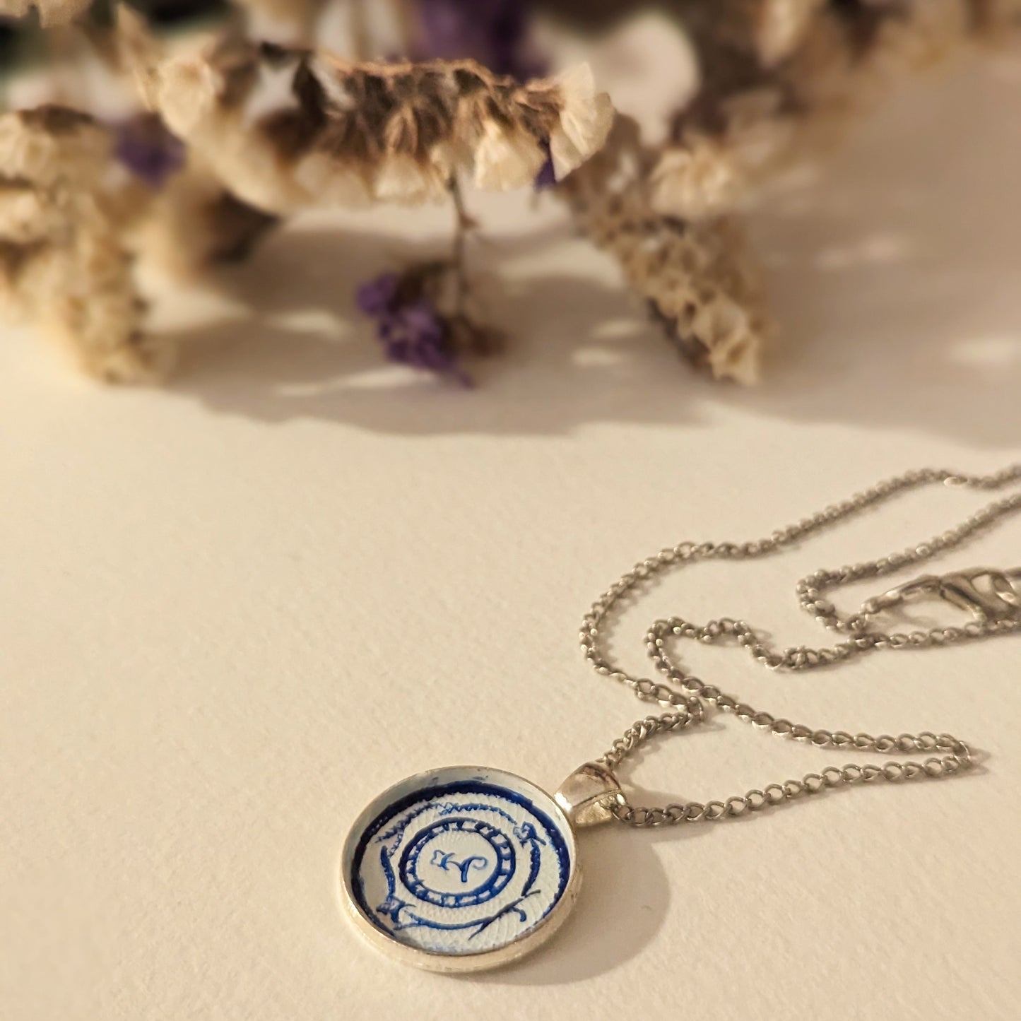 Blue Pottery necklace (1)