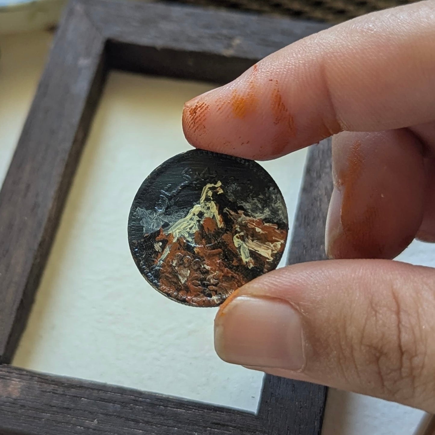 Hand-Painted Sikka Frame