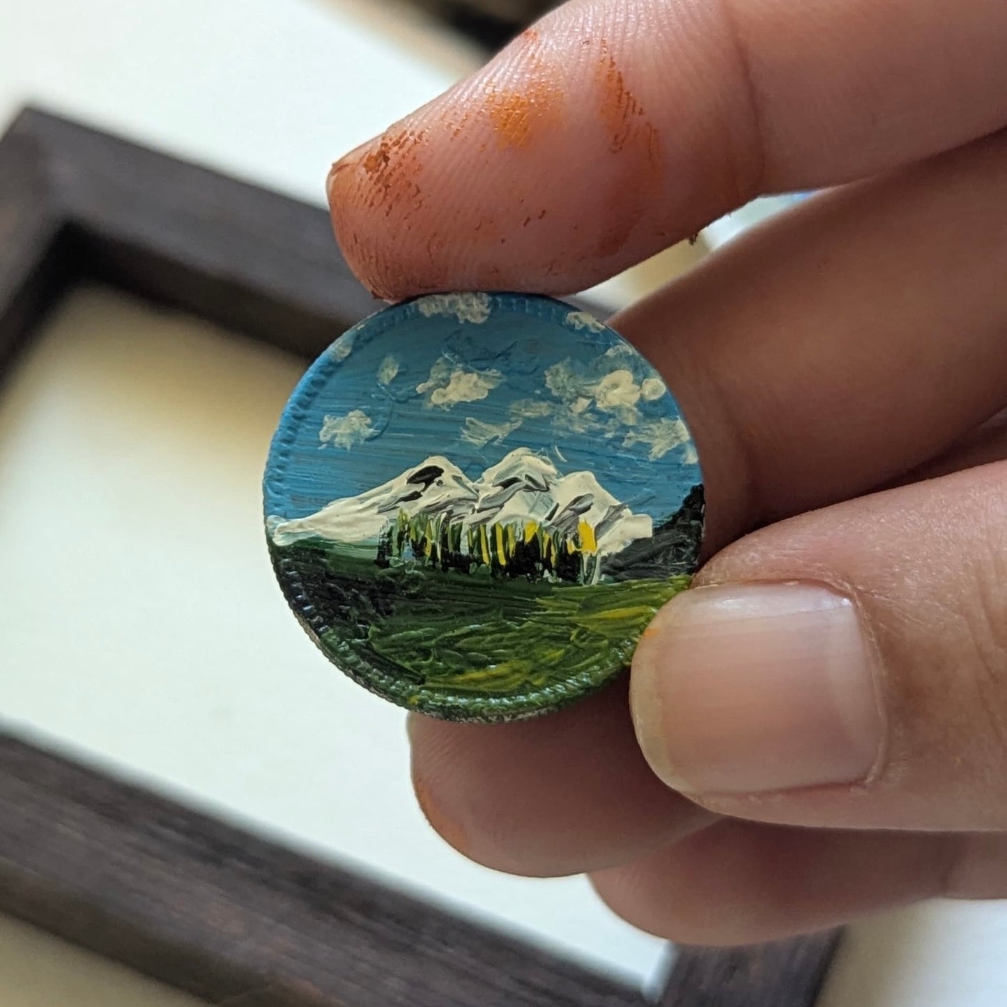 Hand-Painted Sikka Frame